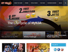 Tablet Screenshot of mynbamobile.com